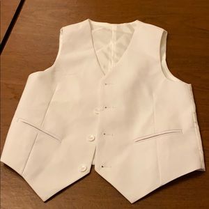 White dress vest